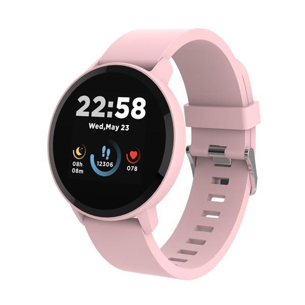 Canyon SW-63, Lollypop, smart hodinky, BT, fareb. LCD displej 1.3´´, vodotes. IP68, multišport. režim, ružové0