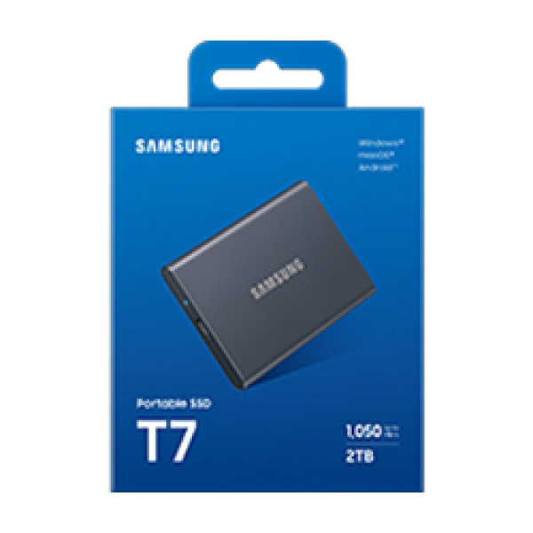 Samsung T7/ 2TB/ SSD/ Externý/ 2.5&quot;/ Strieborná/ 3R1