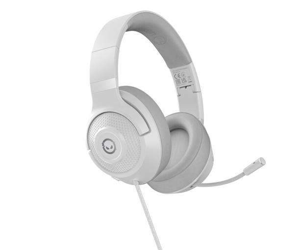 Lorgar Noah 101, herný headset , 3.5mm minijack, skladací dizajn, biely