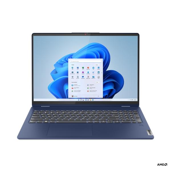 Lenovo IdeaPad Flex 5/ 16ABR8/ R5-7430U/ 16&quot;/ WUXGA/ T/ 16GB/ 512GB SSD/ RX Vega 7/ W11H/ Blue/ 2R