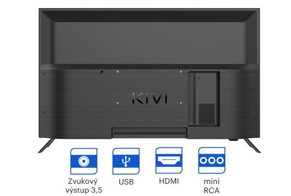 KIVI TV 40F730QB, 40" (100cm), HD LED TV, AndroidTV 11, Black, 1920x1080, 60 Hz,2x8W, 33 kWh/1000h ,HDMI ports 24