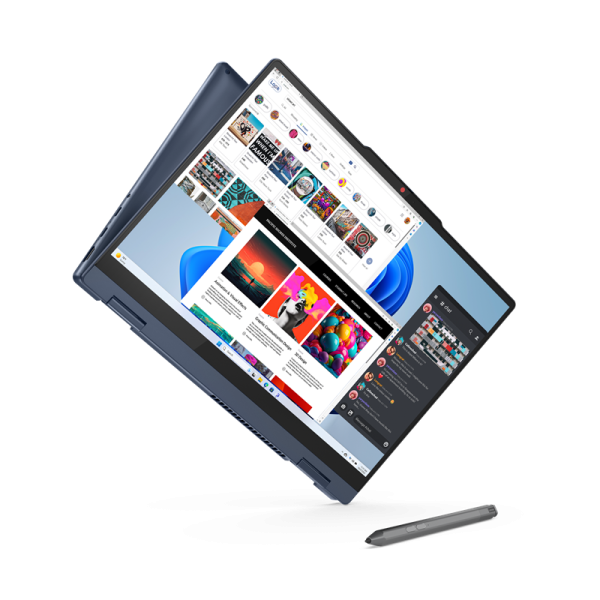 Lenovo IdeaPad 5 2in1 14IRH9 Intel i5-13420H 16GB 512GB-SSD 14"WUXGA OLED GL Touch IntelUHD PEN DOS Cosmic Blue2