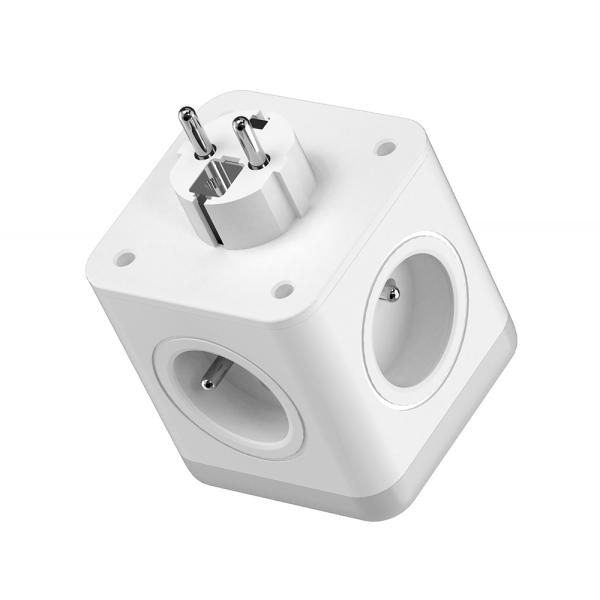 Sieťový adaptér Viking ACT43S/ Output:4xAC, 3xUSB-A/ Tlačidlo ON/ OFF3