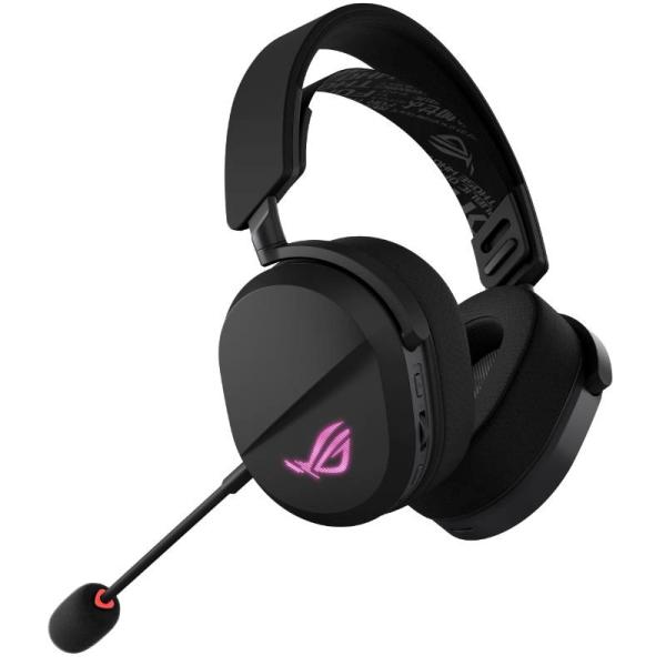 ASUS sluchátka ROG Pelta,  Bezdrátové BT a RF 2.4GHz,  ARGB,  černá2