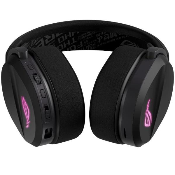 ASUS sluchátka ROG Pelta,  Bezdrátové BT a RF 2.4GHz,  ARGB,  černá6