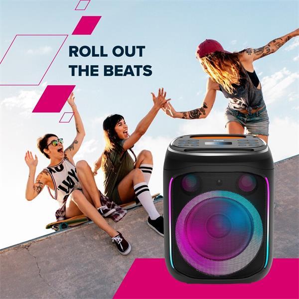 Canyon OnFun 5, PBSP-5, prenosný Bluetooth Párty reproduktor s ekvalizérom a RGB osvetlením10