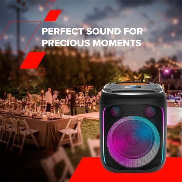 Canyon OnFun 5, PBSP-5, prenosný Bluetooth Párty reproduktor s ekvalizérom a RGB osvetlením15