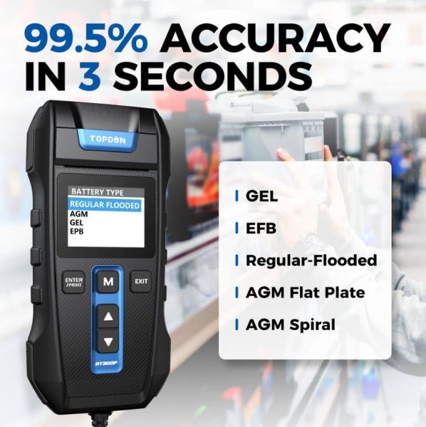 TOPDON Tester autobatérií BT300P11