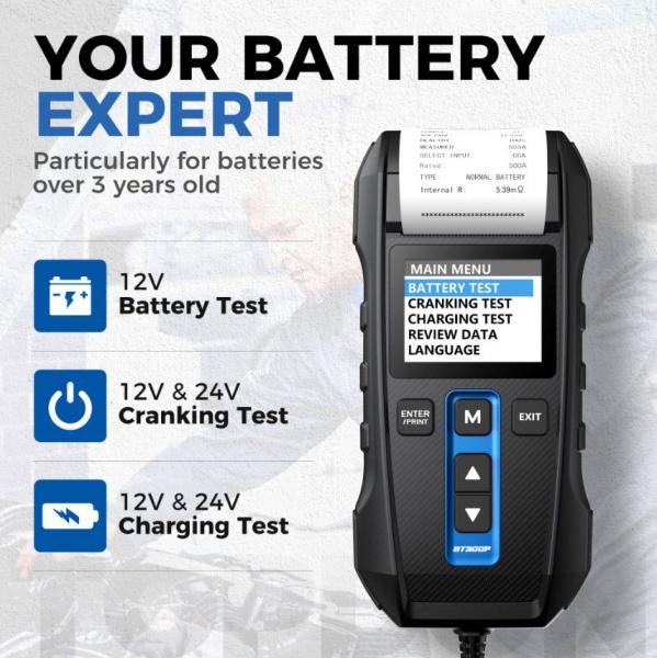 TOPDON Tester autobatérií BT300P2
