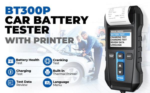 TOPDON Tester autobatérií BT300P8