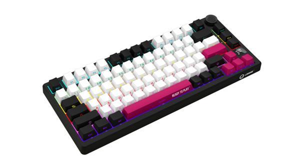 Lorgar KBP7075, Pro bezdrôtová mechanická herná klávesnica, Wireless 2.4 GHz/ BT 5.0, 75%, Displ., SK/CZ layout, čiern3