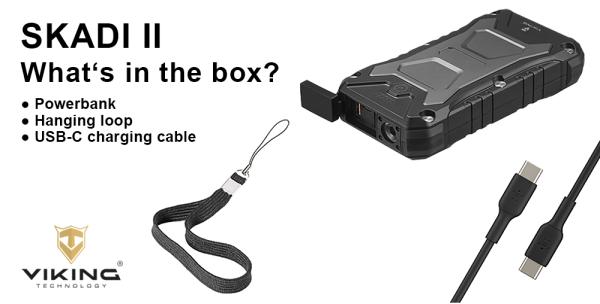 Outdoorová powerbanka Viking SKADI II/ Output: 1xUSB-C, 2xUSB-A/ Wireless charge 15W max/ 20000mAh8