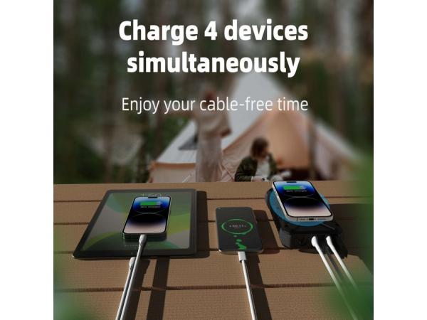 Outdoorová powerbanka Viking SKADI II/ Output: 1xUSB-C, 2xUSB-A/ Wireless charge 15W max/ 20000mAh7