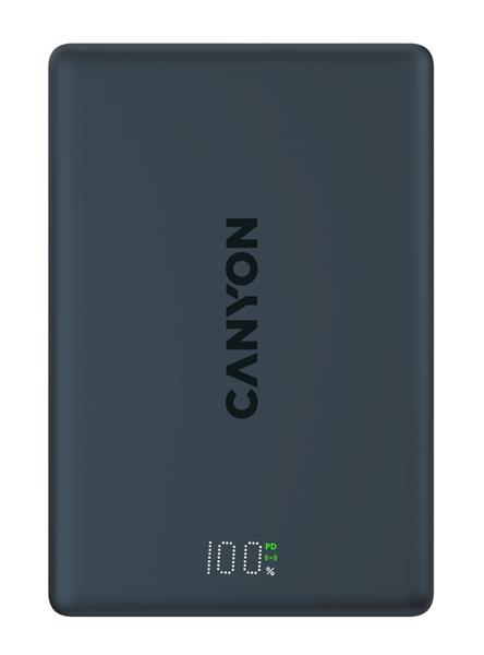 Canyon OnPower 511, Powerbank, 10.000 mAh, 20W USB-C, MagSafe 15W Bezdrôtové nabíjanie, displej, čierna11