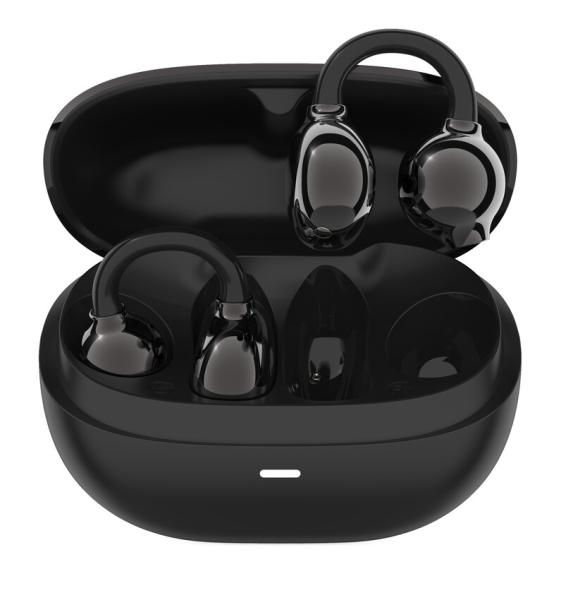 Canyon TWS-14, True Wireless BT slúchadlá za ucho (open-ear-clip), USB-C nabíjanie, nabíjacie puzdro, čierne