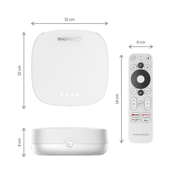 Thomson Streaming Box Plus 270W - 4K UHD, Google TV, Dolby Vision+Atmos1