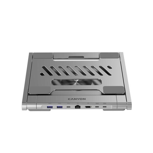 Canyon OnStand 2, Stojan na notebook s odnímateľným magnetickým hubom 6v132