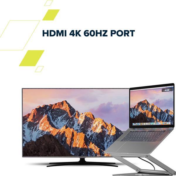 Canyon OnStand 2, Stojan na notebook s odnímateľným magnetickým hubom 6v125