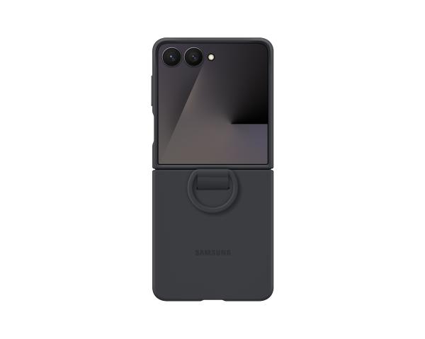 Samsung Silikónový kryt s držiakom na prst Flip7 Black1