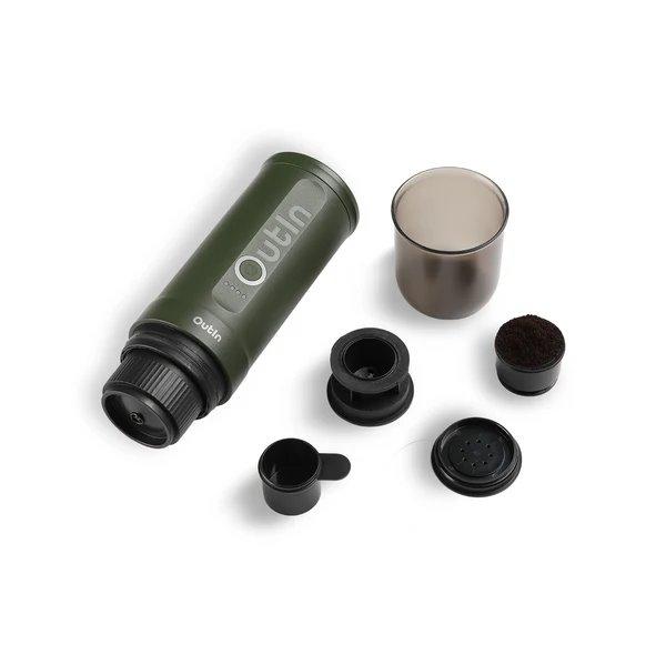 Outin Nano Prenosný espresso kávovar, farba lesná zelená6