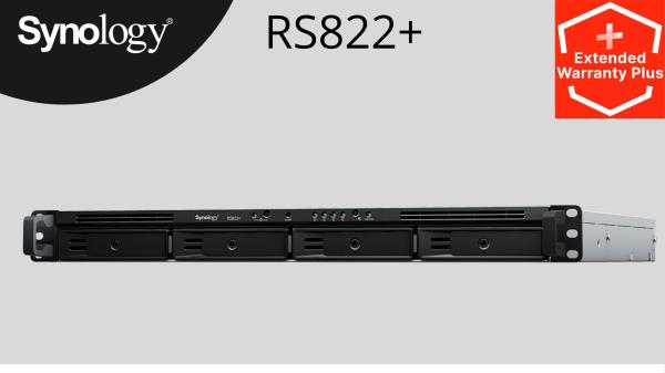 Synology™   RackStation RS822RP+    (4x HDD ; 4jadro CPU; 2(32)GB RAM;  4xGLAN; 2x USB3.2Gen1, redundatní zdroj)3