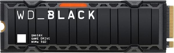 WD Black SN850X SSD 2TB M.2 NVMe Gen4 Heatsink 7300/6600 MBps (PS5 ready)