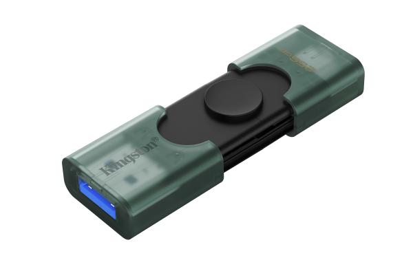DataTraveler Duo G2/ 256GB/ USB 3.2/ USB-A + USB-C/ Zelená0