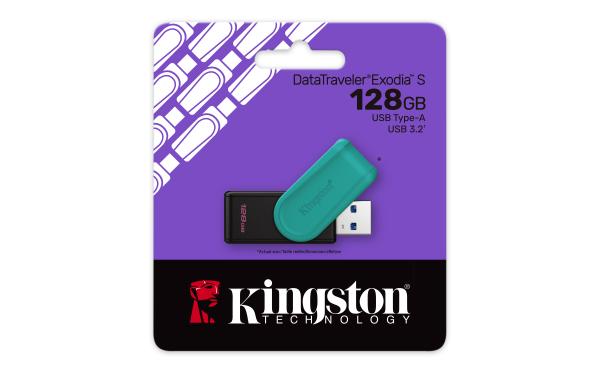 DataTraveler Exodia S/ 128GB/ USB 3.2/ USB-A/ Modrá0
