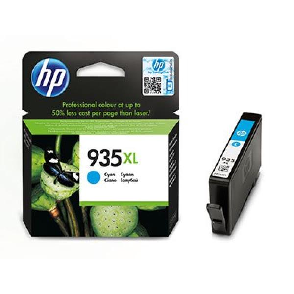 HP 935XL Cyan Ink Cartridge, 825str, C2P24AE
