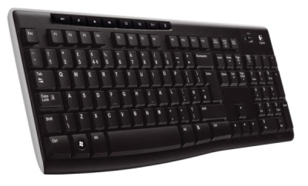 Logitech K270/ Bezdrôtová USB/ CZ- SK layout/ Čierna