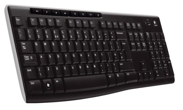 Logitech K270/ Bezdrôtová USB/ CZ- SK layout/ Čierna1