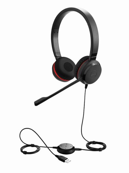 Jabra Evolve 30 II/ Stereo/ Jack/ Drôt/ MS/ Čierna