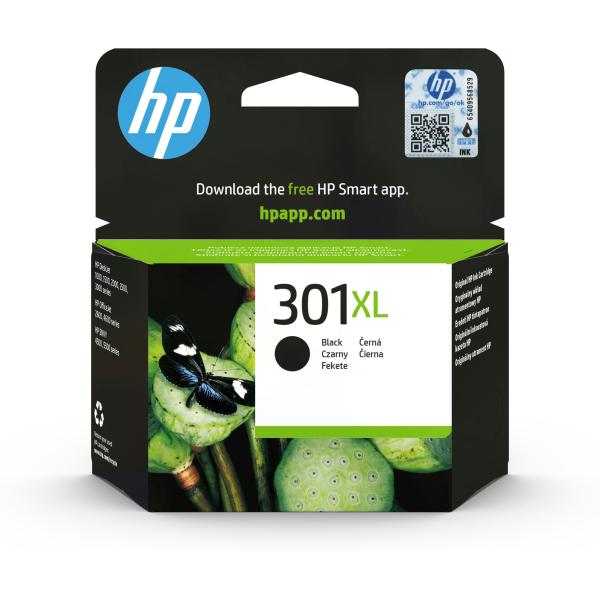 HP 301XL Black Ink Cart,  8 ml,  CH563EE (480 pages)