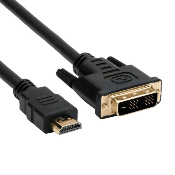 Kábel C-TECH HDMI-DVI, M/ M, 1, 8 m