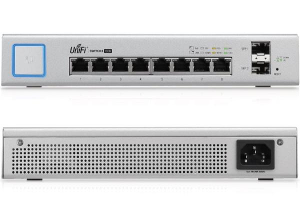 Ubiquiti US-8-150W  8x1000Mbps    PoE/PoE+/PoE24V 2x G SFP Fiber Ports