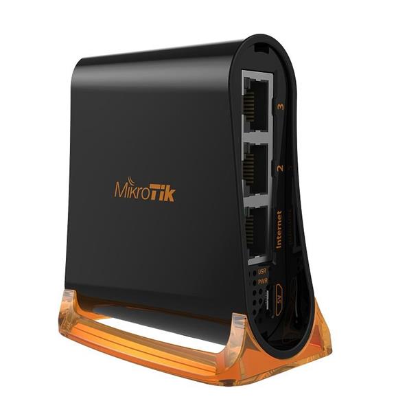 MIKROTIK RouterBOARD hAP mini  931-2nD + L4 (650MHz; 32MB RAM, 3xLAN switch, 1x 2,4GHz plastic case, zdroj)1 