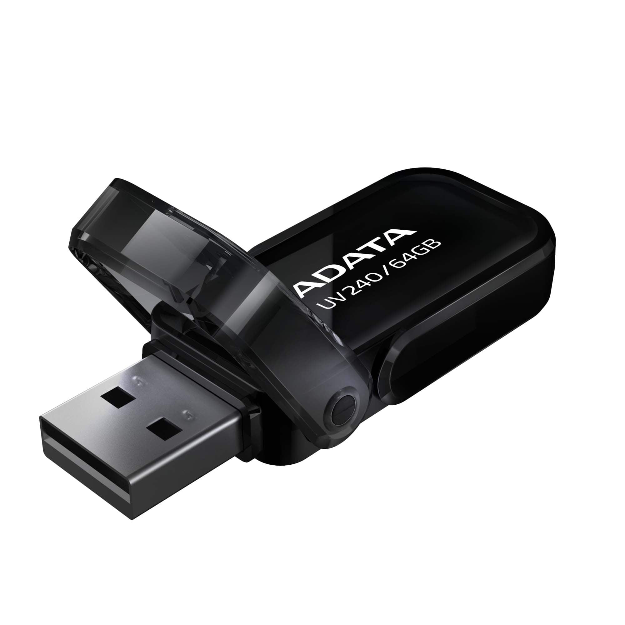 ADATA UV240/ 64GB/ USB 2.0/ USB-A/ Čierna1 