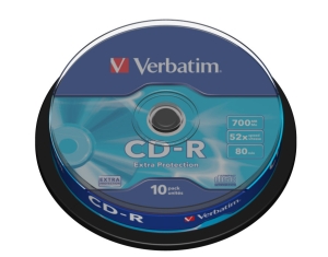 VERBATIM CD-R(10-Pack)Spindl/ 52x/ 700MB0 
