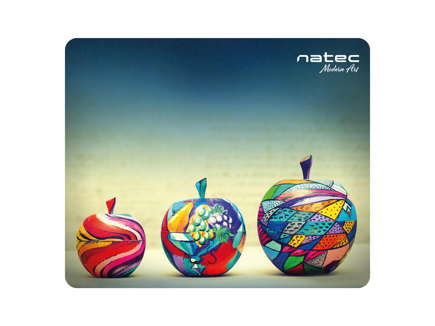 Podložka pod myš Natec Apples, čierna, 220x180mm0 