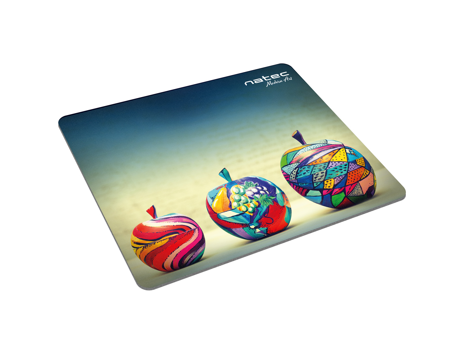 Podložka pod myš Natec Apples, čierna, 220x180mm2 