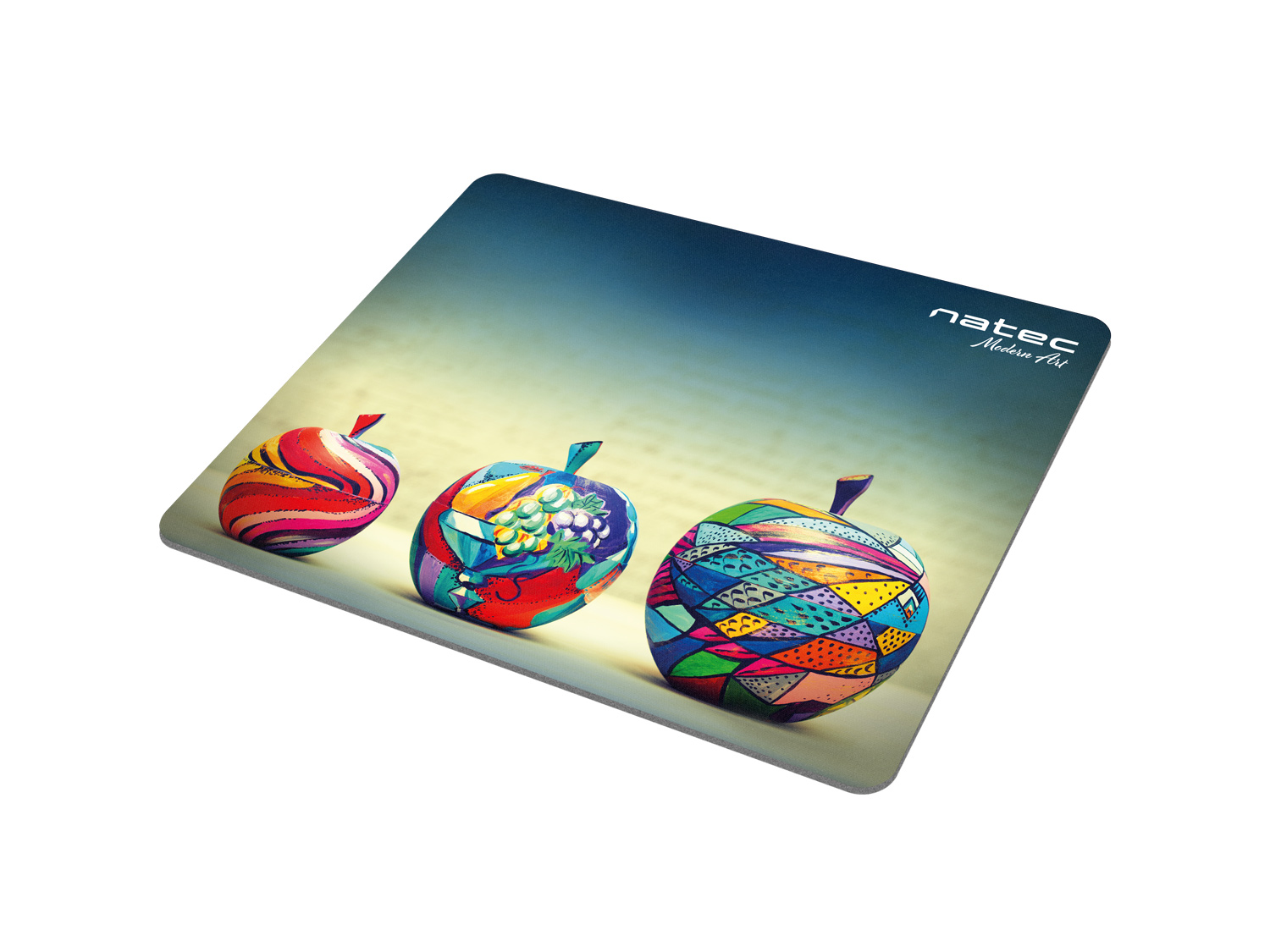 Podložka pod myš Natec Apples, čierna, 220x180mm3 