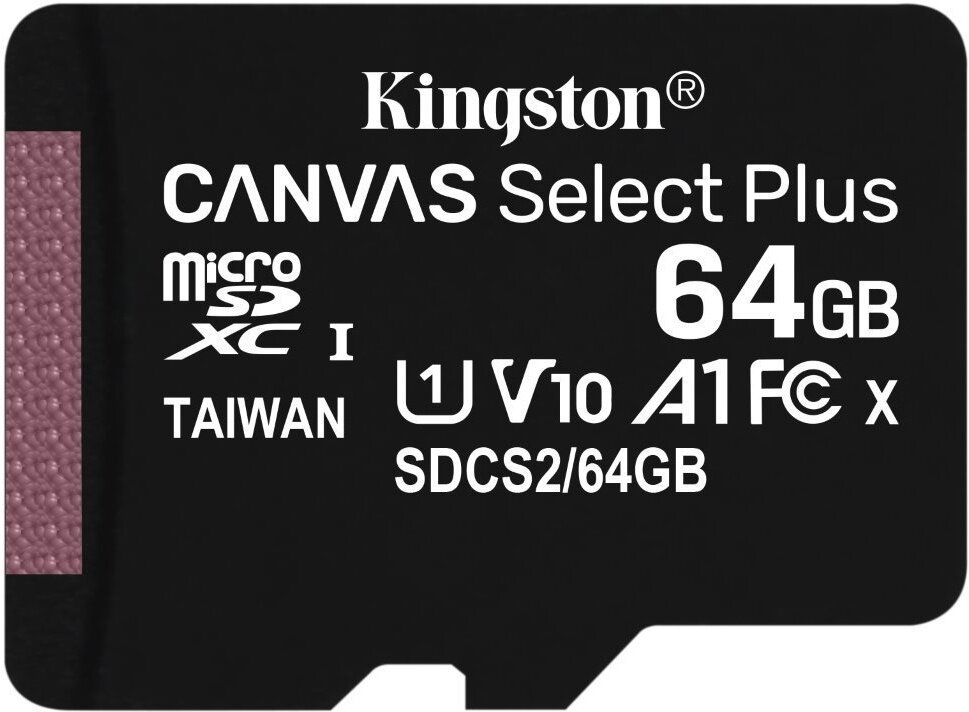 Kingston Canvas Select Plus A1/ micro SDXC/ 64GB/ UHS-I U1 / Class 100 