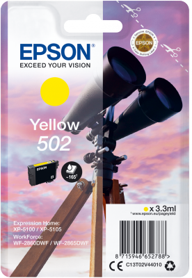 EPSON singlepack, Yellow 502, Ink, štandard0 