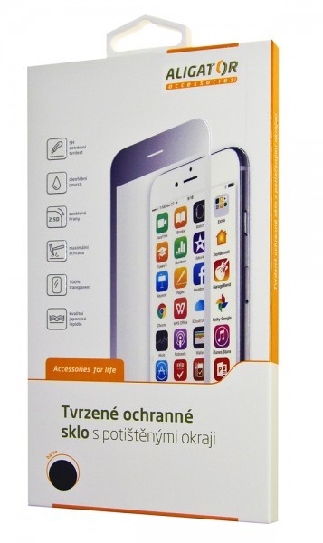 Ochranné tvrdené sklo ALIGATOR PRINT čierna, Samsung S10e, celoplošné lepenie0 