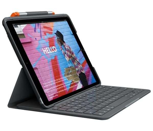 Logitech® Slim Folio for iPad (7th, 8th and 9th generation)  -  GRAPHITE - UK - INTNL0 