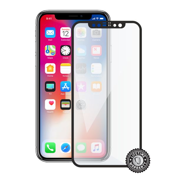 Screenshield APPLE iPhone X/ Xs Tempered Glass protection (full COVER black)0 