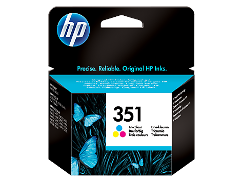 HP 351 Tri-colour Inkjet Print Cartridge with Vivera Inks0 