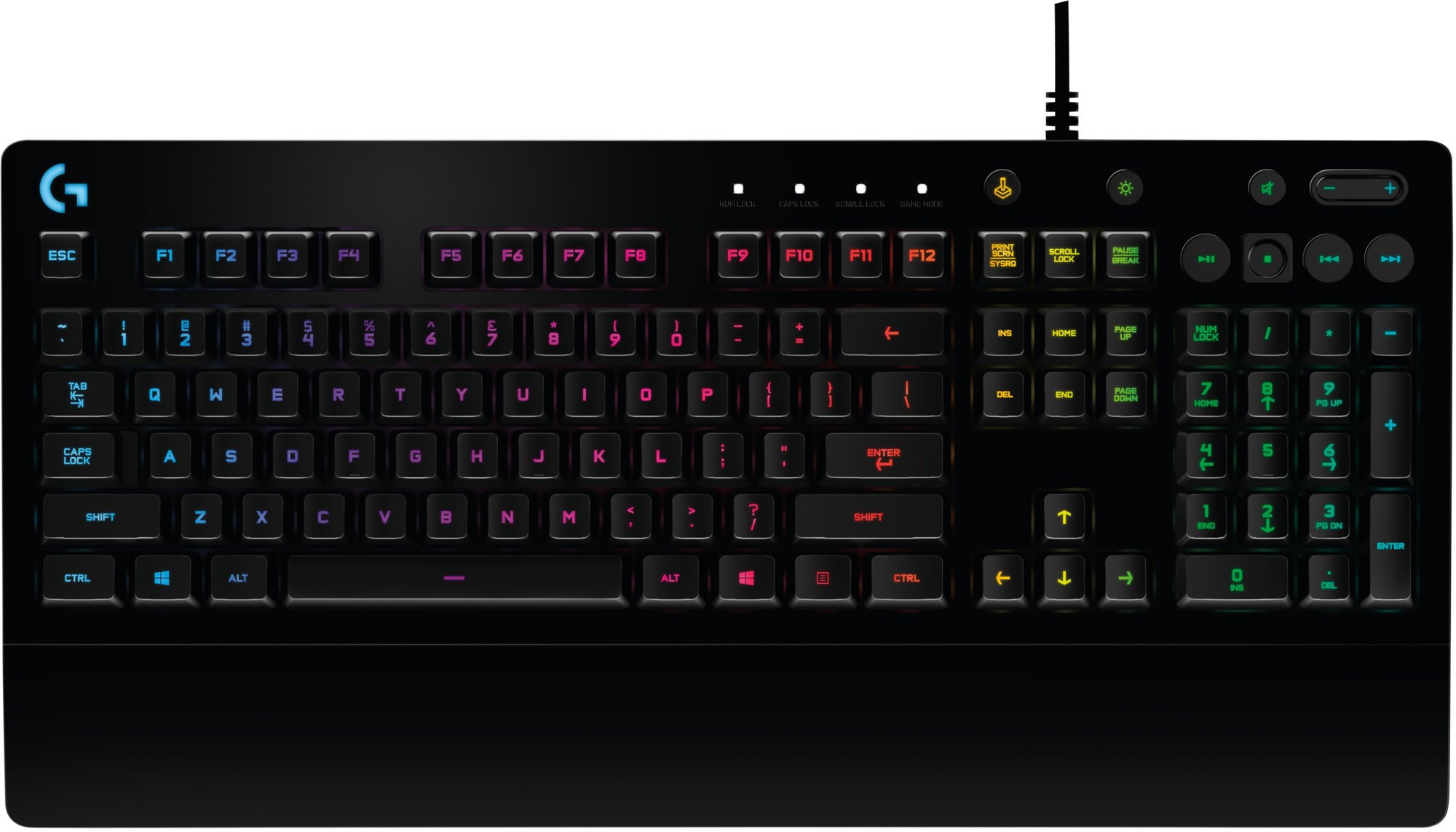 Logitech G213/ Drôtová USB/ US layout/ Čierna0 