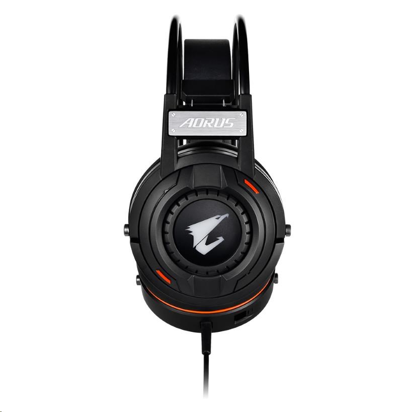 GIGABYTE sluchátka s mikrofonem headset AURUS H5,  wired,  RGB Lighting,  USB/ 3.5mm5 