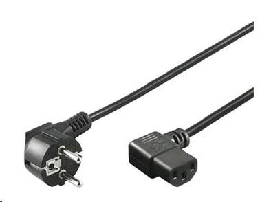 PREMIUMCORD Napájací kábel 230V 2m uhlový 90°0 